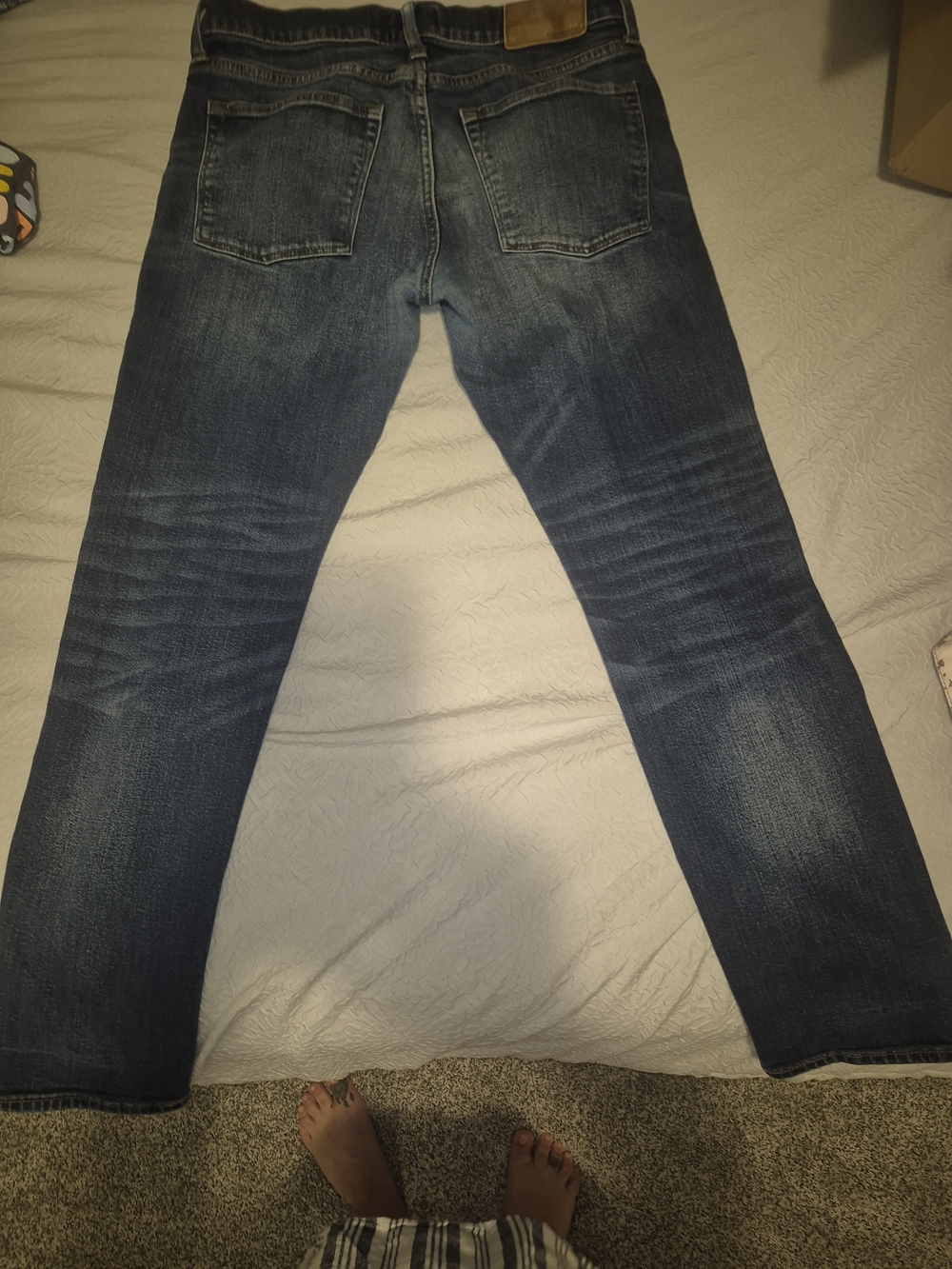 J. Crew Men’s Straight-Leg Dark Wash Jeans